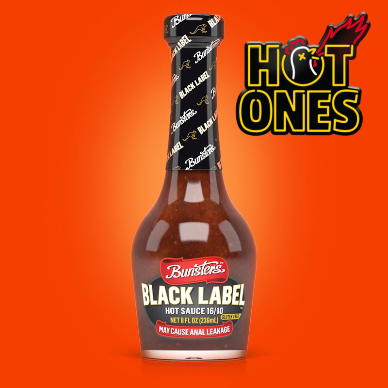 Bunsters Black Label Hot Sauce (16/10 Heat)