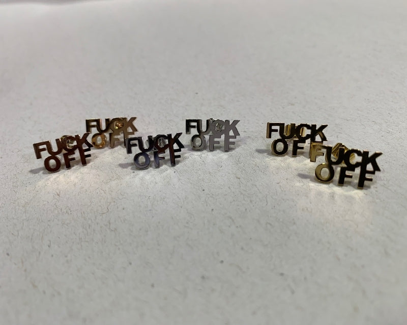 Fuck Off Earrings
