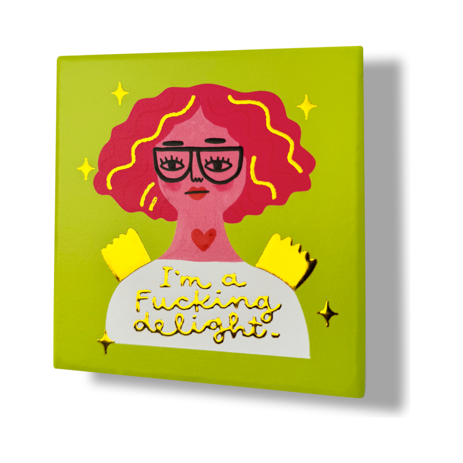 I'm a Fucking Delight Grumpy Deluxe Ceramic Coaster