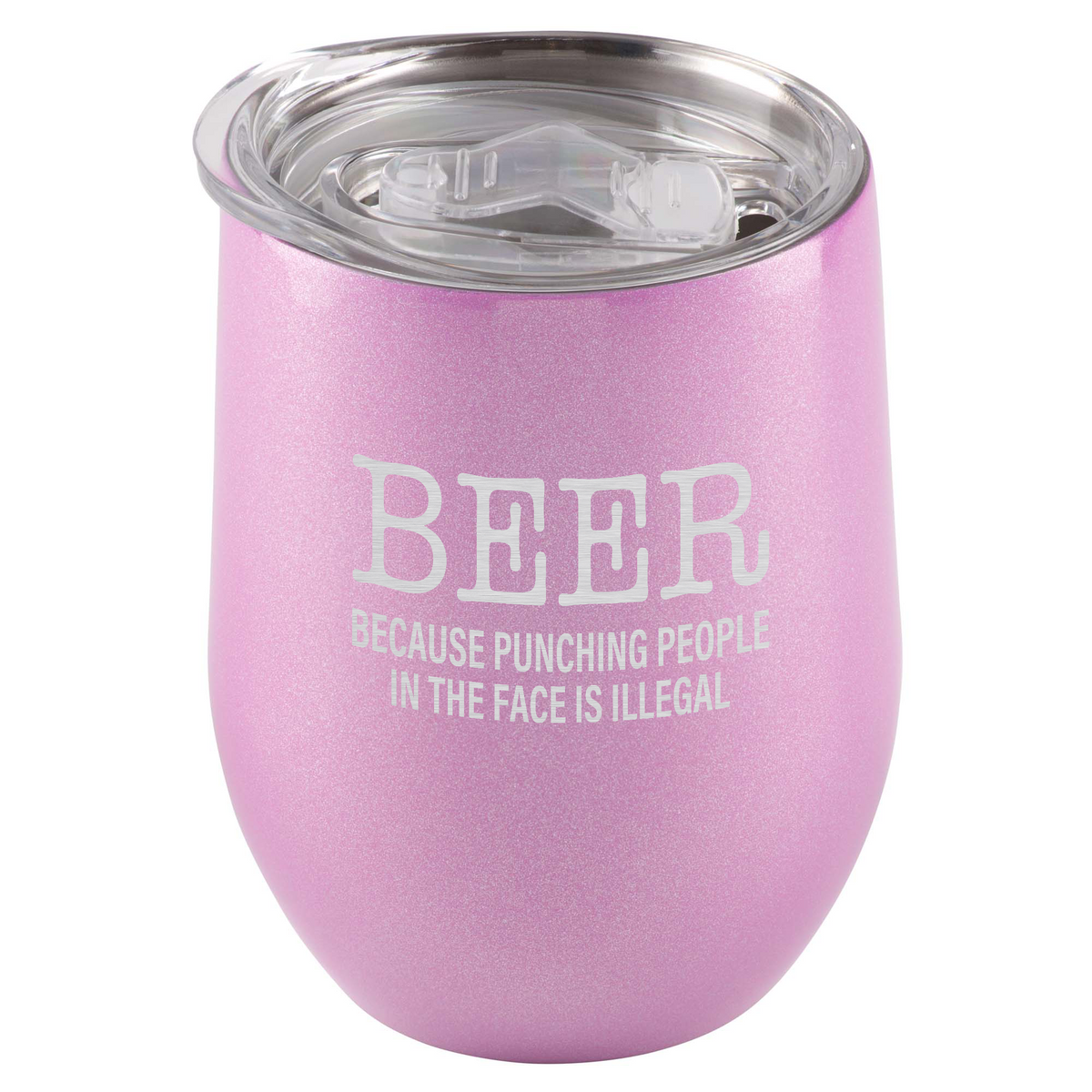 Beer. Because Punching People In The Face Is Illegal Tumbler