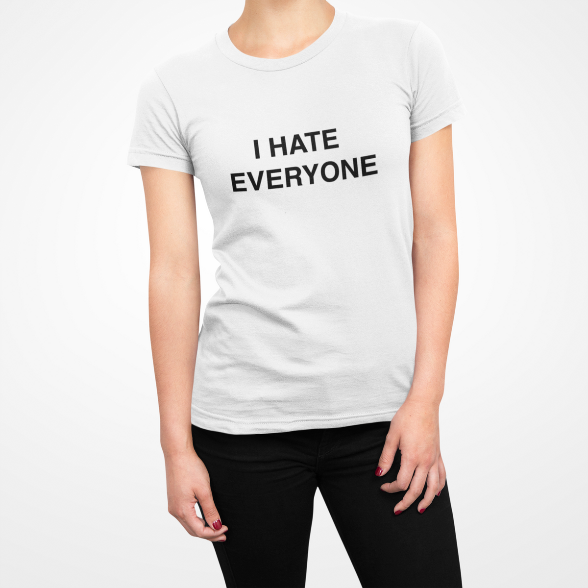 I Hate Everyone Women&#39;s T-Shirt PG rated.