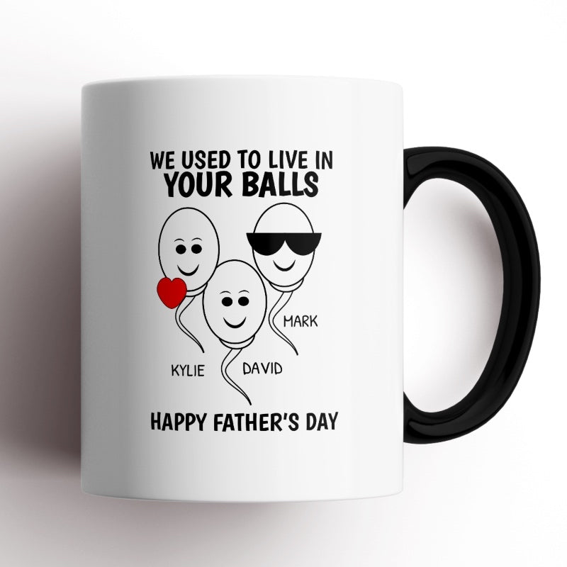 We Used To Live In Your Balls Mug