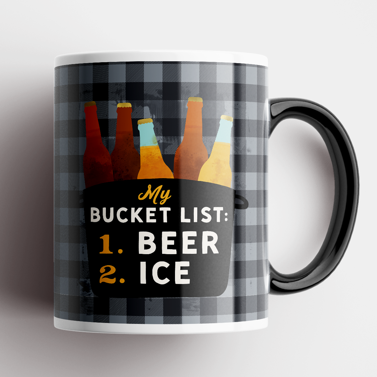 Coffee Mug With Bucket List Ice Beer