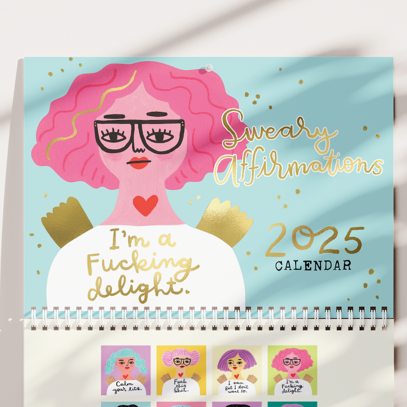 Sweary Affirmations 2025 Calendar