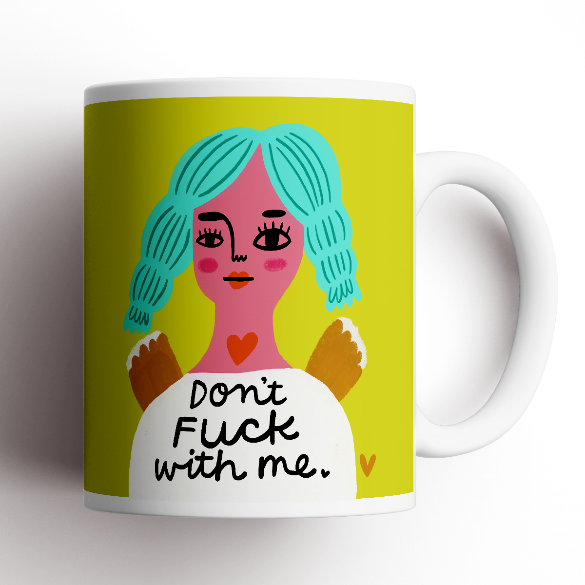 Don't Fuck With Me Grumpy Angel Mug