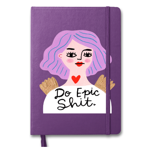 Do Epic Shit Grumpy Angel Notebook