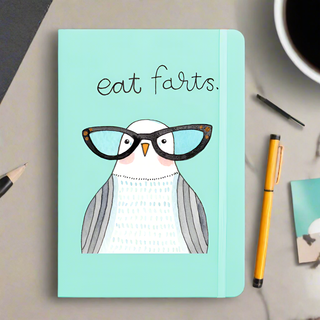 Eat Farts Derpy Bird Notebook