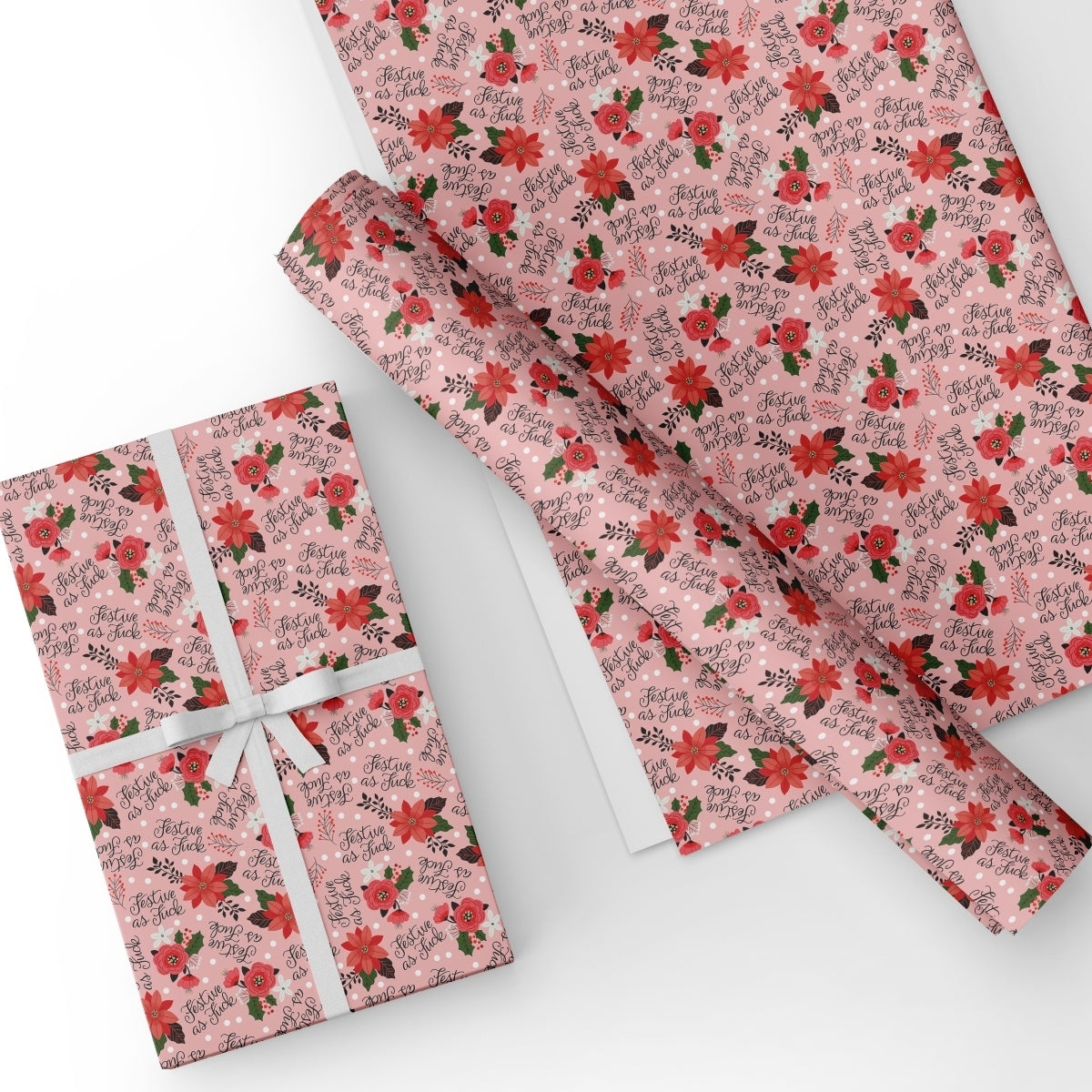 Festive As Fuck Wrapping Paper