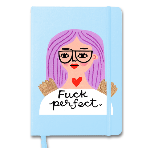 Fuck Perfect Grumpy Angel Notebook