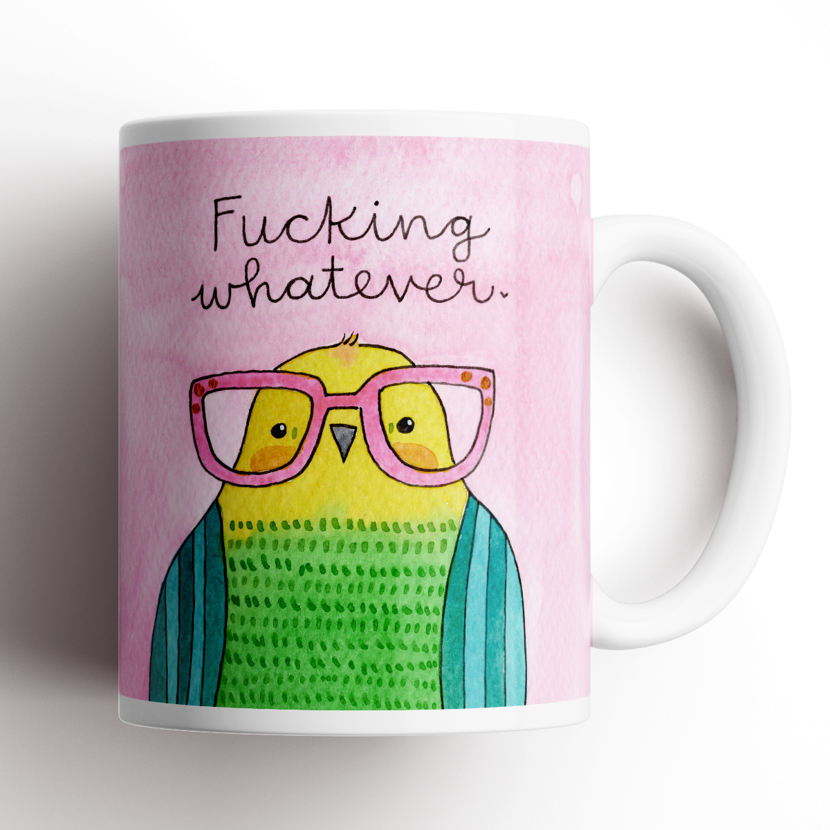 Funny Coffee Mug with Bird Design