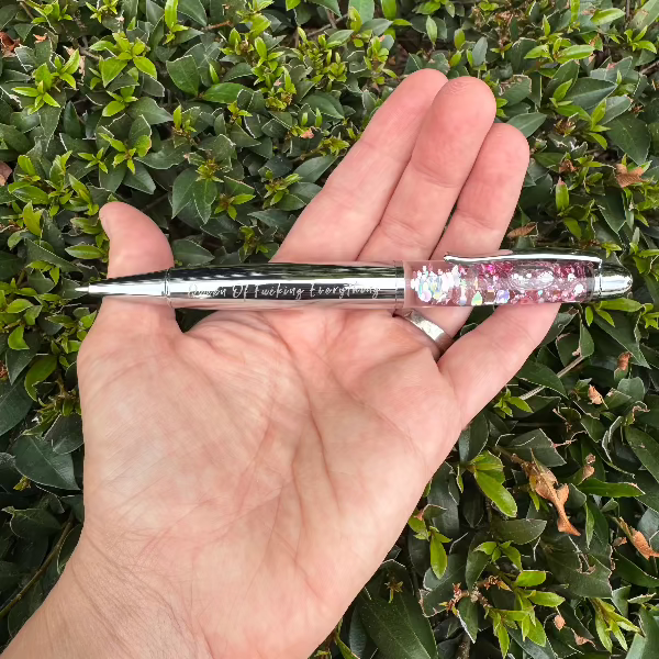 Queen Of Fucking Everything Glitter Pen