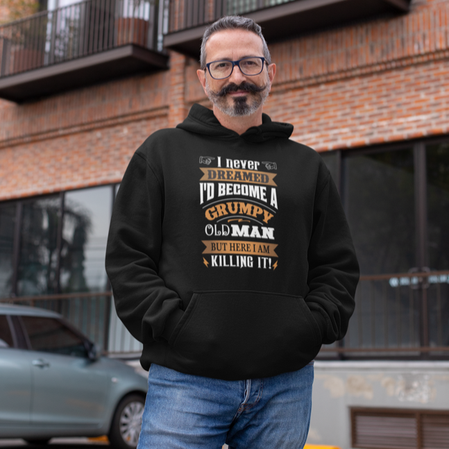 Old sales man hoodie