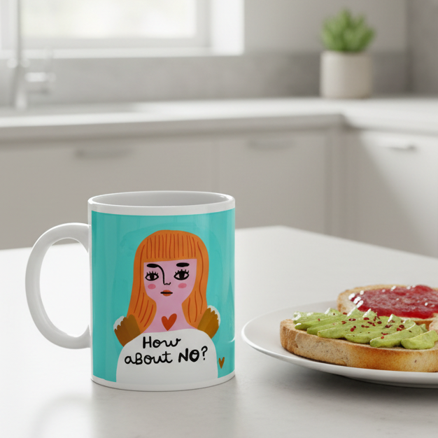 How About No Grumpy Angel Mug
