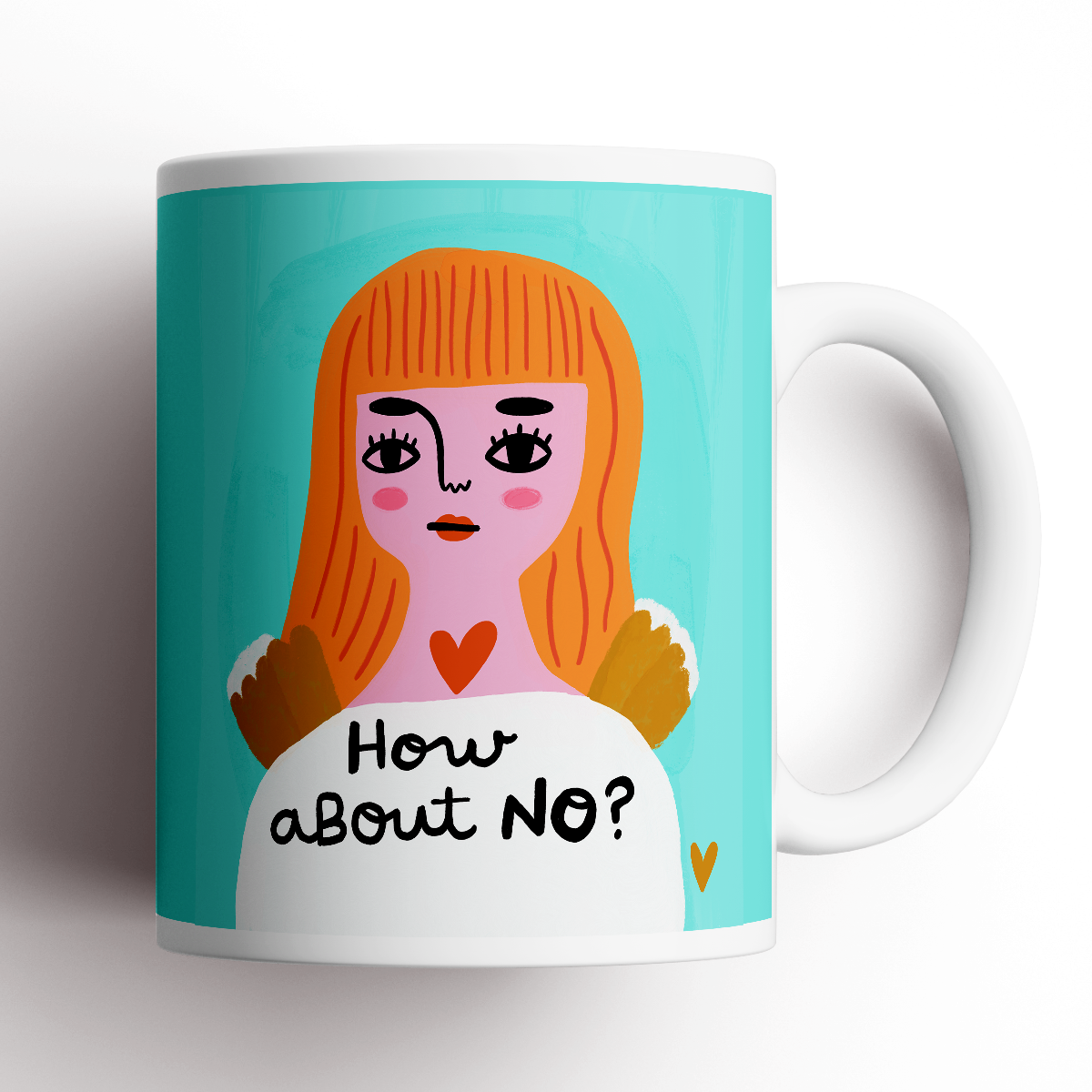 How About No Grumpy Angel Mug