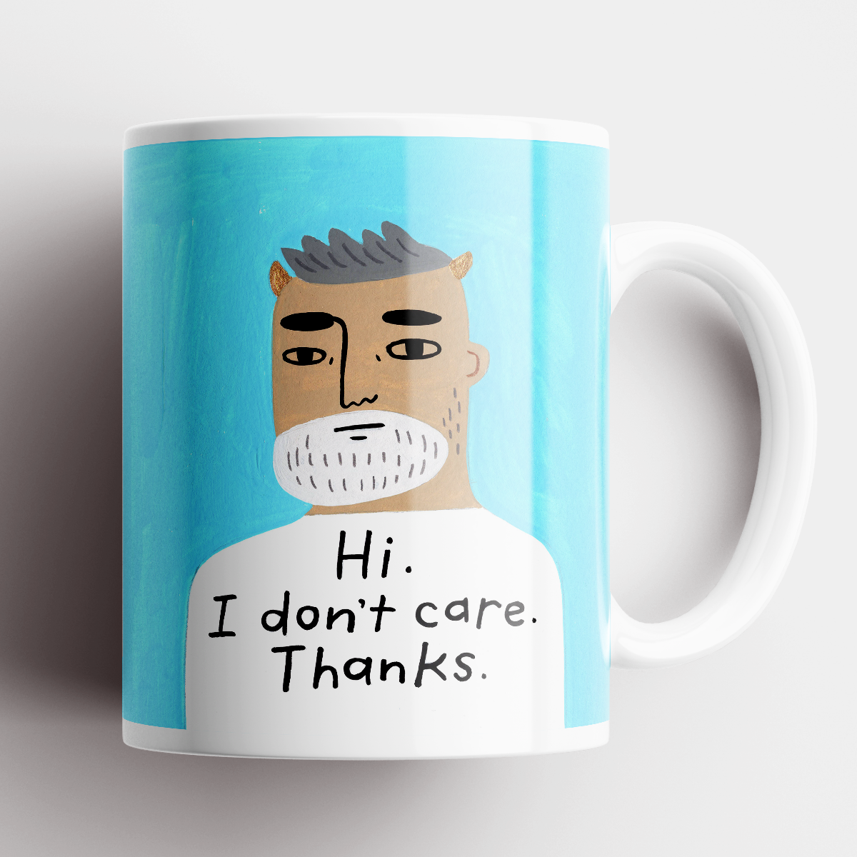 Grumpy Bastard Mug Hi I Don&#39;t Care