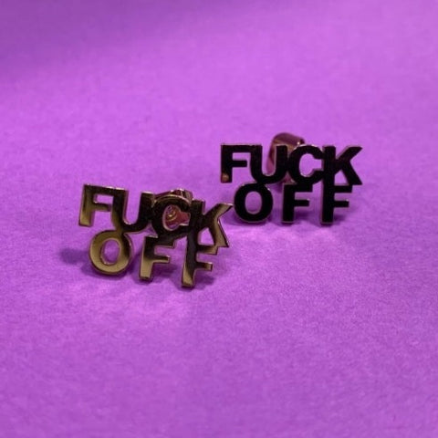 Image of Fuck Off Earrings