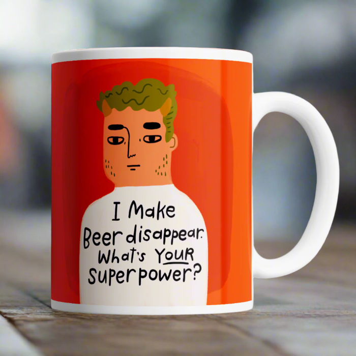 I Make Beer Disappear Grumpy Bastard Mug