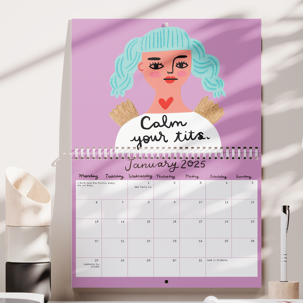 Sweary Affirmations 2025 Calendar