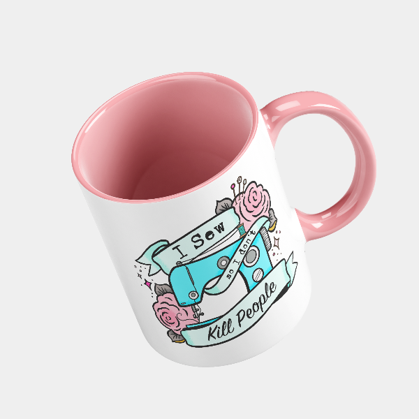 I Sew, So I Don&#39;t Kill People Mug