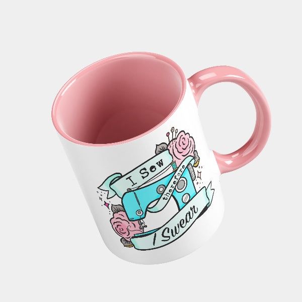I Sew, Therefore I Swear Mug