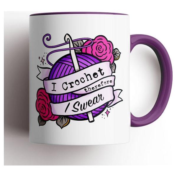 I Crochet, Therefore I Swear Mug