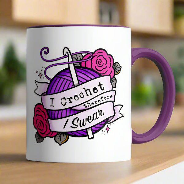 I Crochet, Therefore I Swear Mug