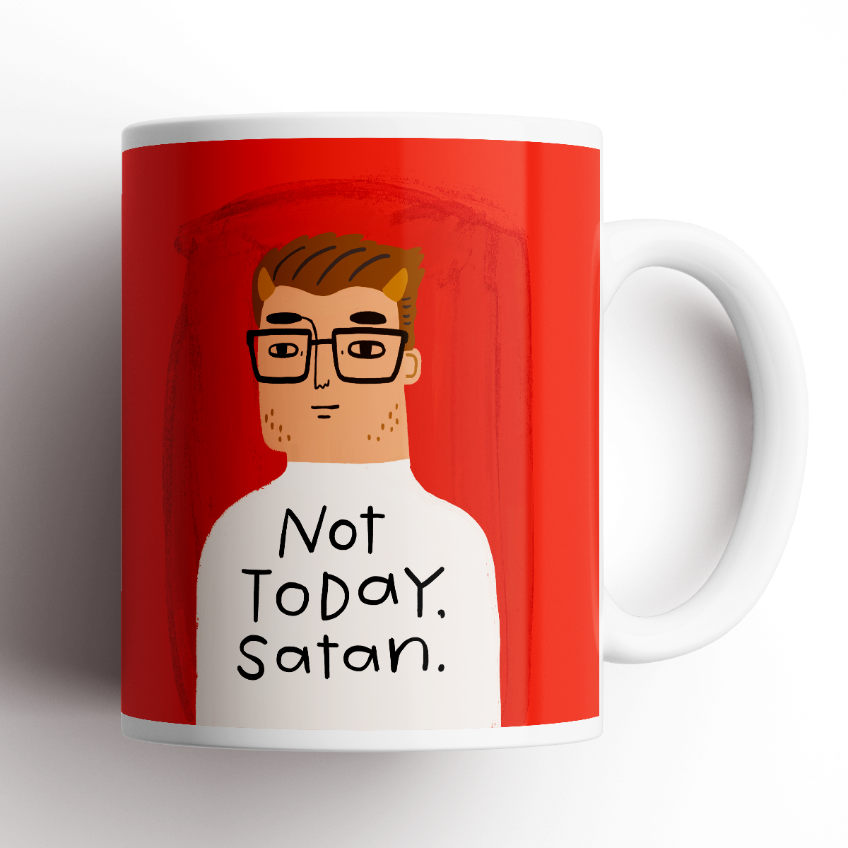 Not Today Satan Grumpy Bastard Mug
