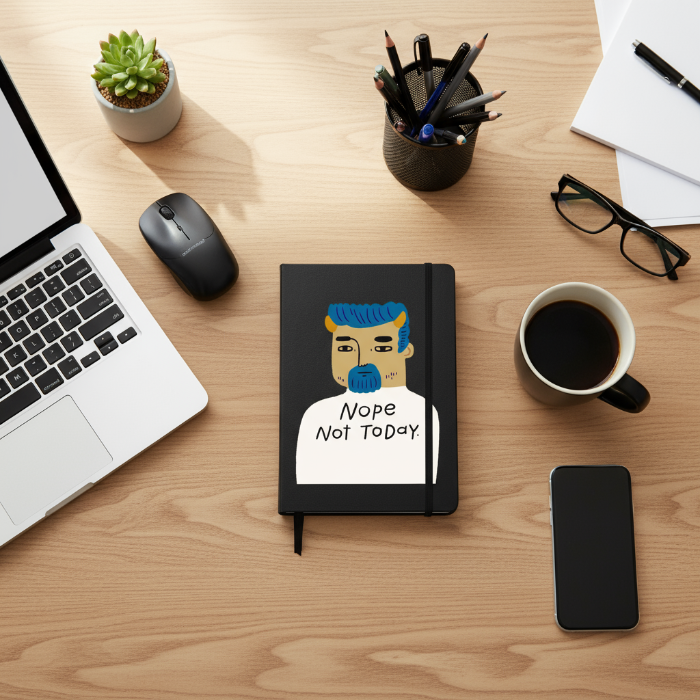 Nope, Not Today Grumpy Bastard Notebook