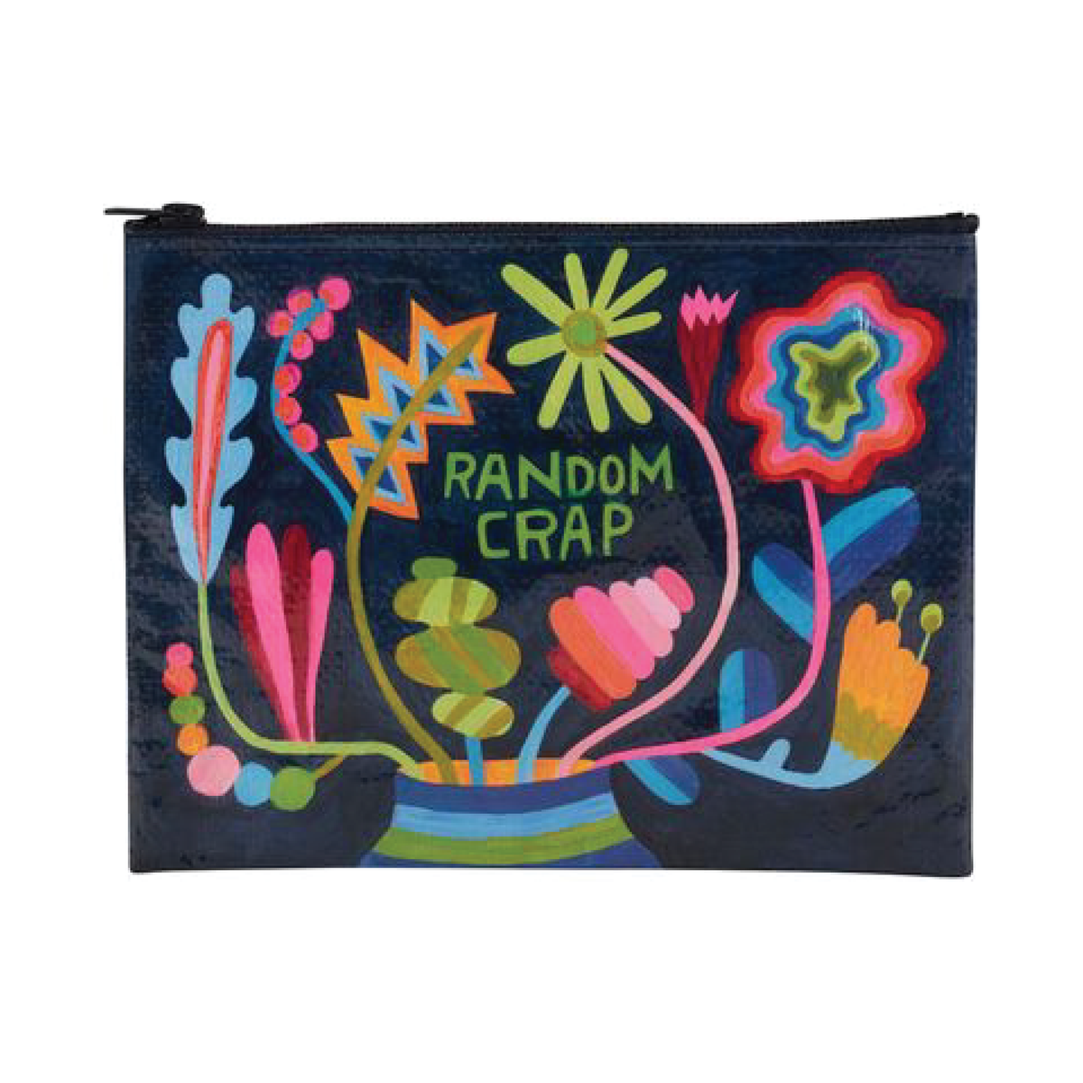 Random Crap Floral Zipper Pouch