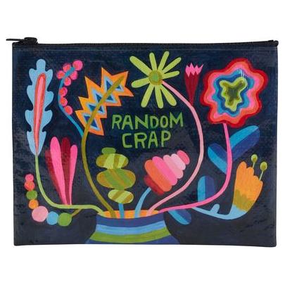 Zipper Pouch with Random Crap design