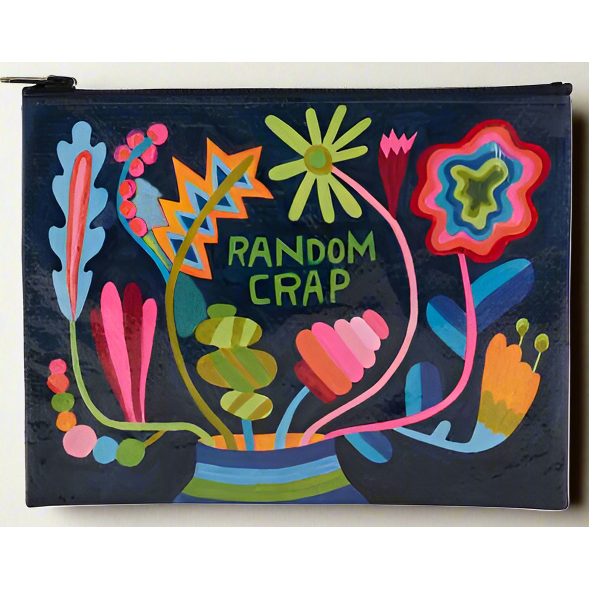 Random Crap Floral Zipper Pouch