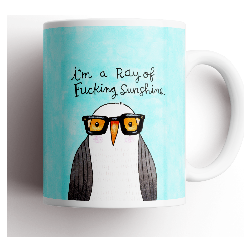 I&#39;m a Ray of Fucking Sunshine Derpy Bird Mug