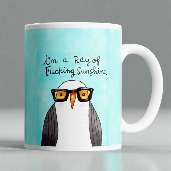 I&#39;m a Ray of Fucking Sunshine Derpy Bird Mug