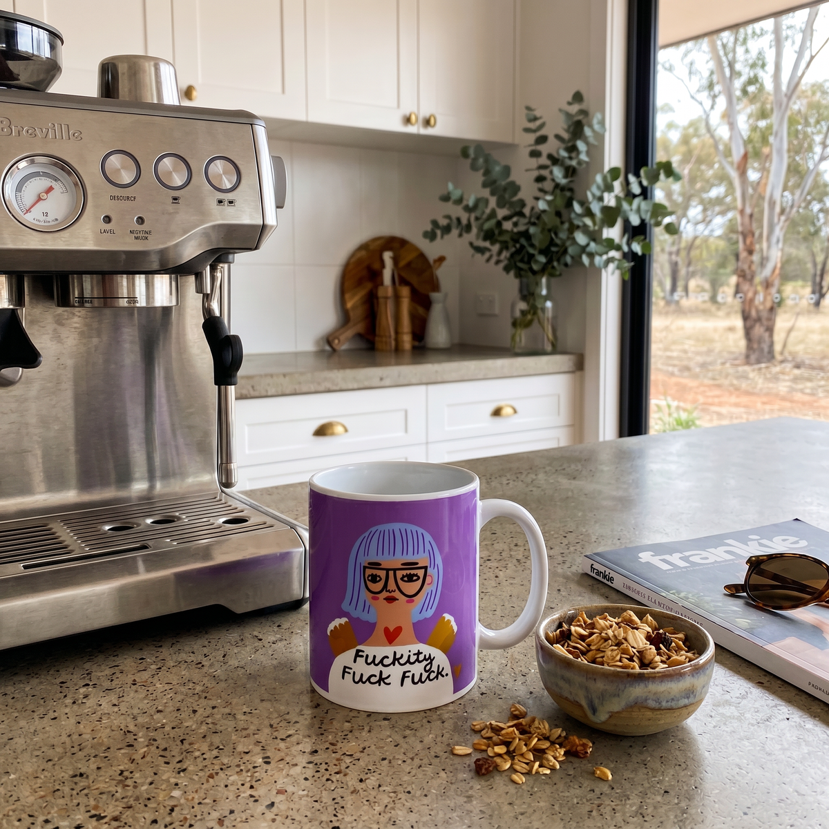 Fuckity Fuck Fuck Grumpy Angel Mug