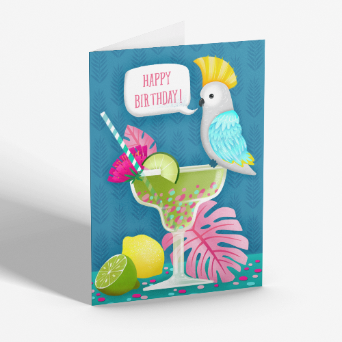 Happy Birthday Cockatoo Card