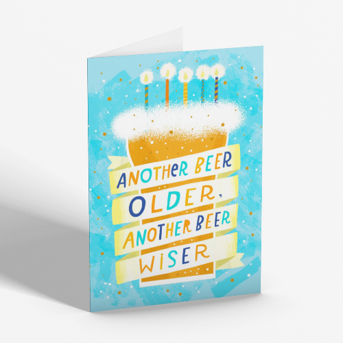 Another Beer Older, Another Beer Wiser Card