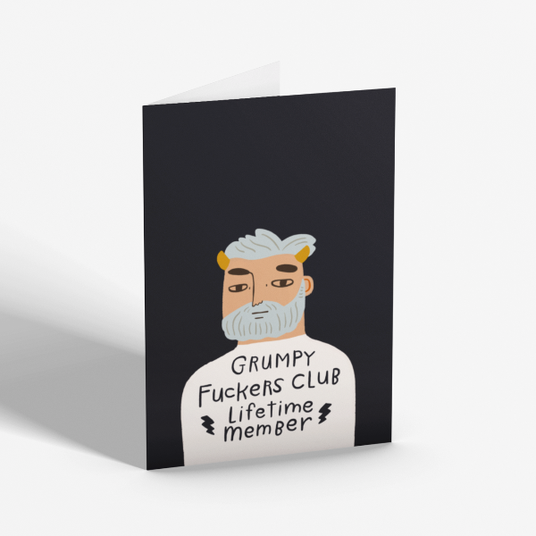 Grumpy Fuckers Club - Lifetime Member Card