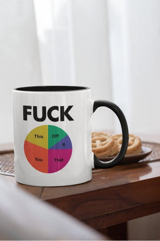 Image of Slightly Fucked Fuck Pie Chart Mug