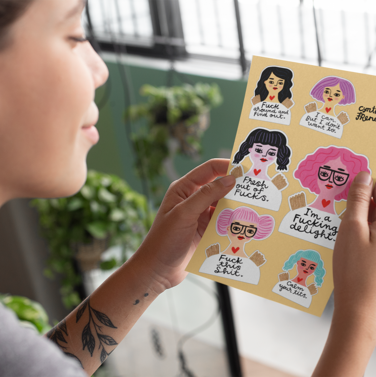 Sweary Affirmations Sticker Set