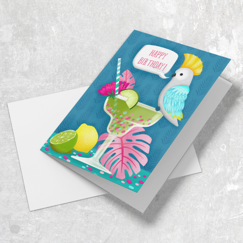 Happy Birthday Cockatoo Card