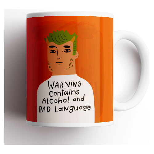 Warning: Contains Alcohol and Bad Language Grumpy Bastard Mug