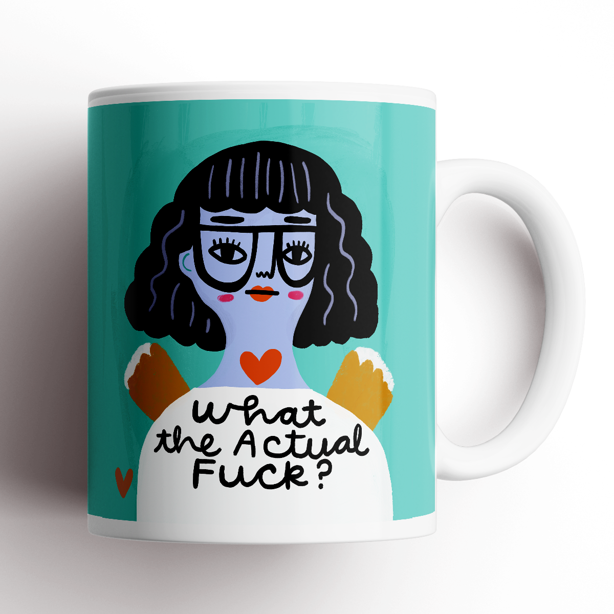 What The Actual Fuck Grumpy Angel Mug