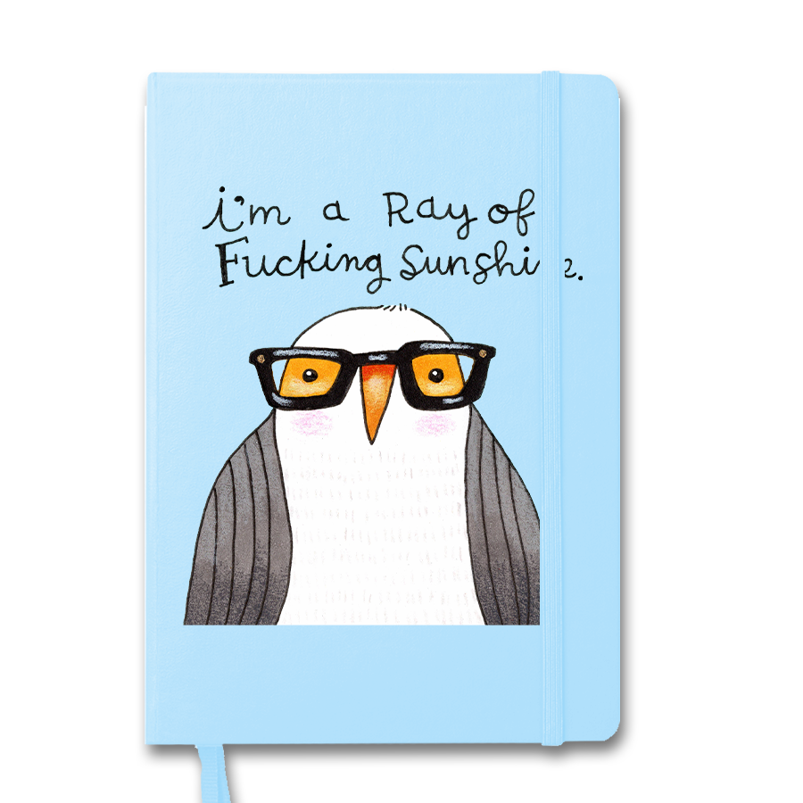 Ray of Fucking Sunshine Derpy Bird Notebook