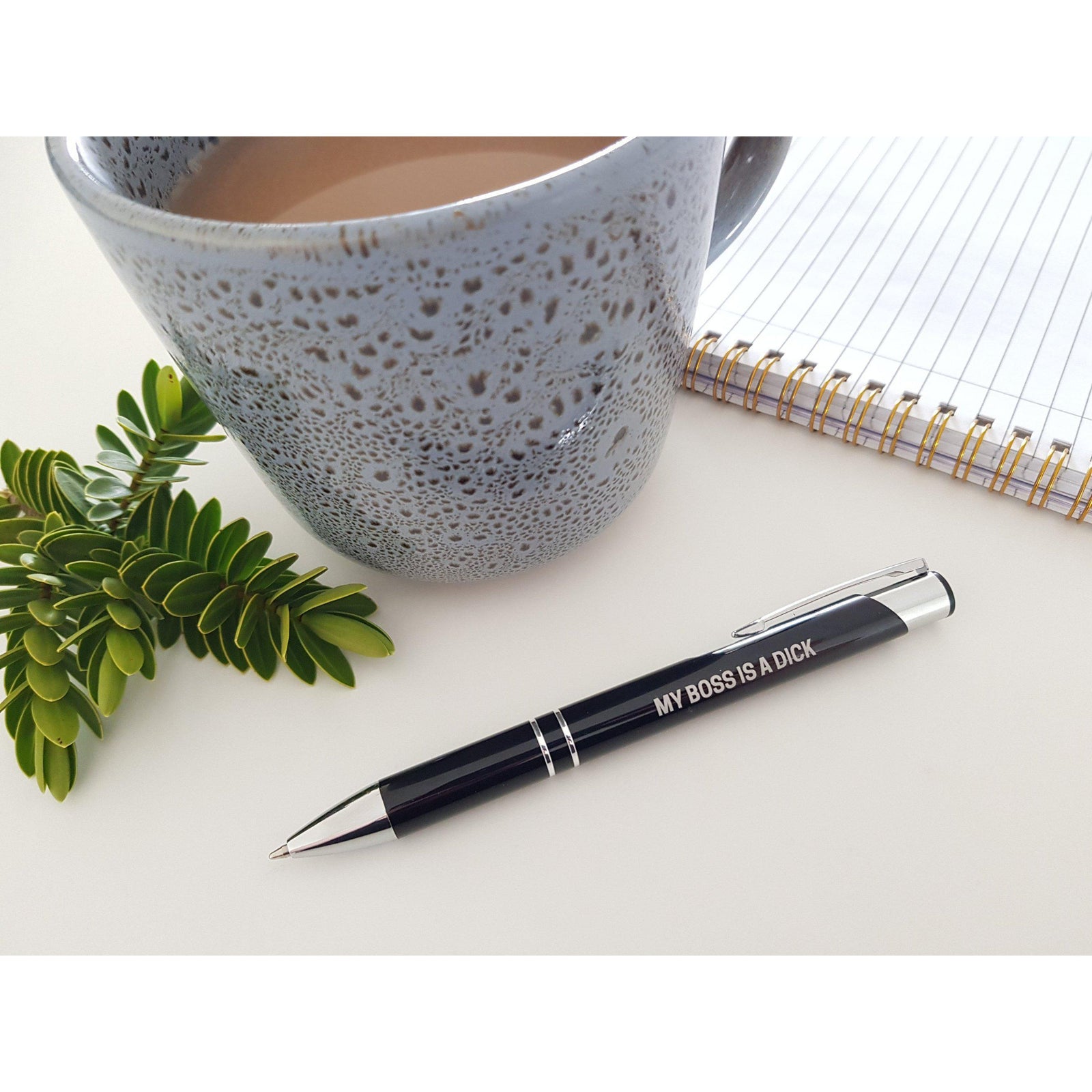 My Boss Is A Dick Pen- Black-Far Kew Emporium