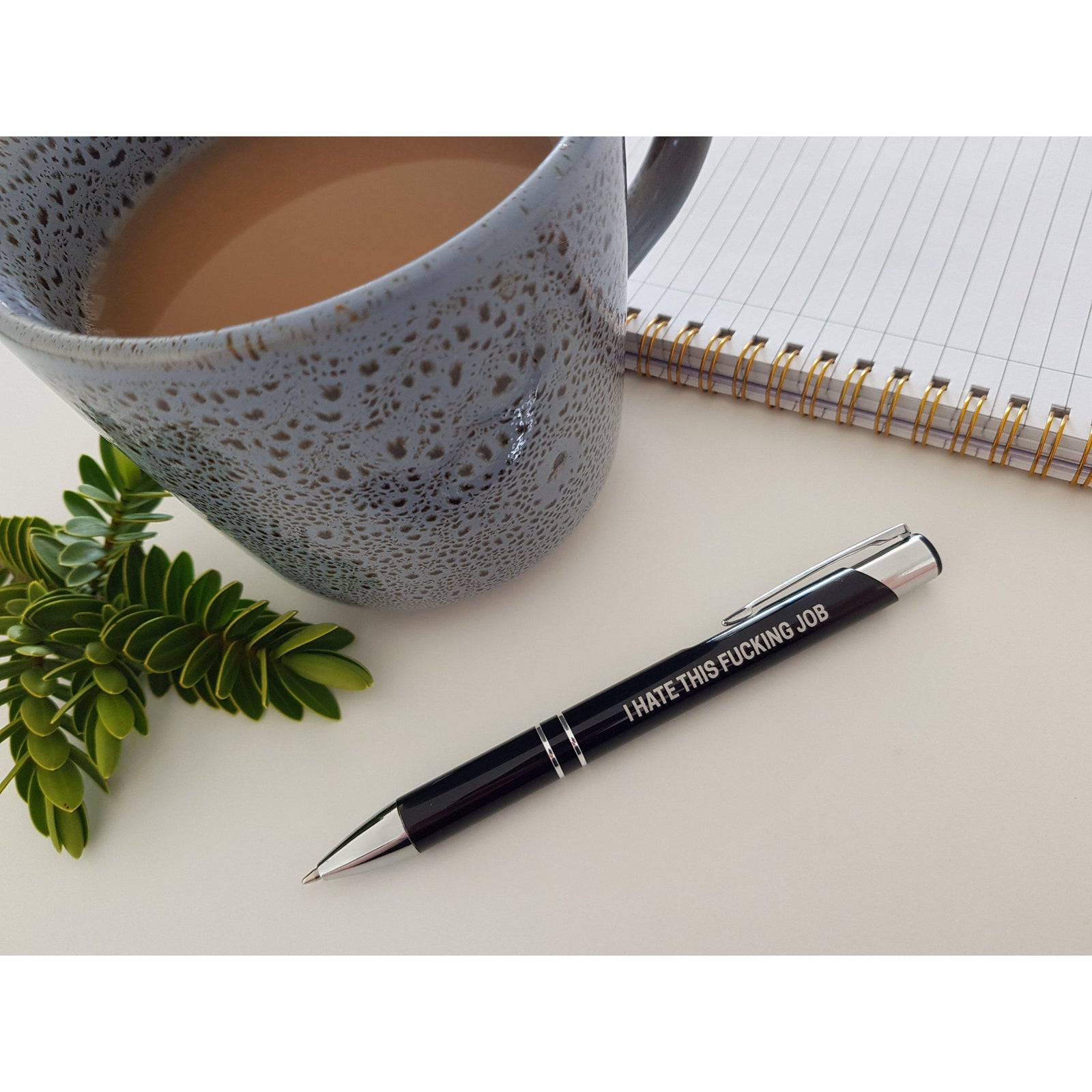 I Hate This Fucking Job Pen - Black-Far Kew Emporium