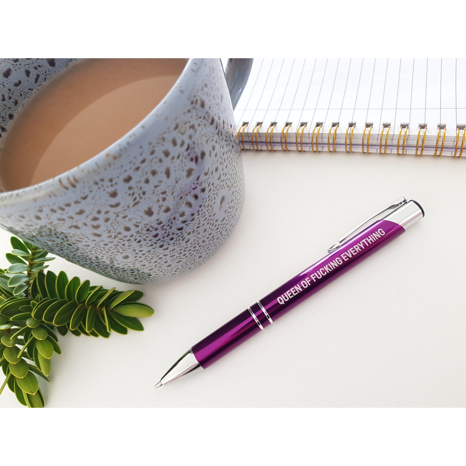 Queen Of Fucking Everything Pen - Purple-Far Kew Emporium