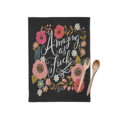 Image of Amazing As Fuck Tea Towel