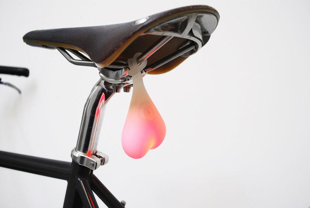 Bike Balls. Hilarious LED Bicycle Lights