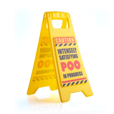 Image of Novelty Poo in Progress Warning Sign