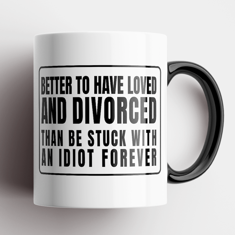 &#39;Slightly Fucked&#39; Better To Have Loved And Divorced Mug